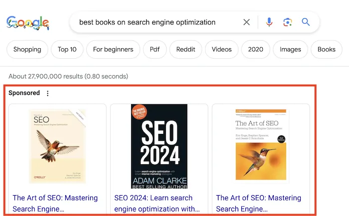 Google Ads in SERPs