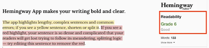 Hemingway Editor Writing Tool