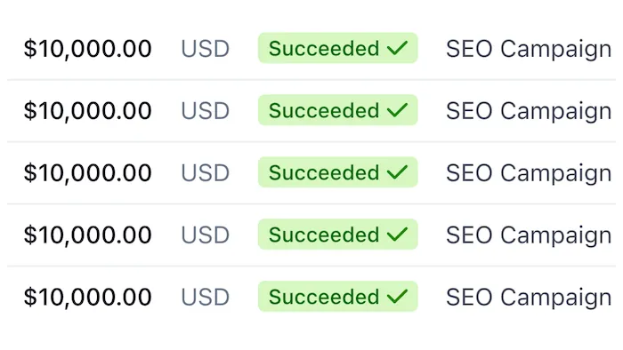 SEO Campaign Investment