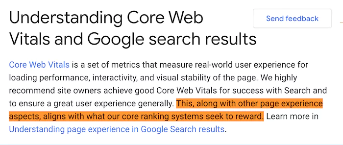 Core Web Vitals overview