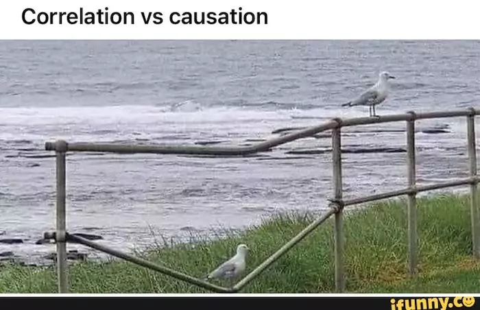 Correlation vs causation concept