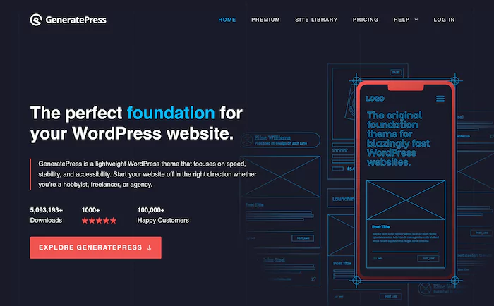 GeneratePress theme