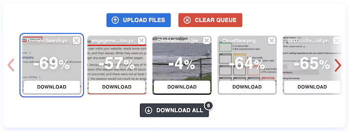 Optimizilla image compression tool