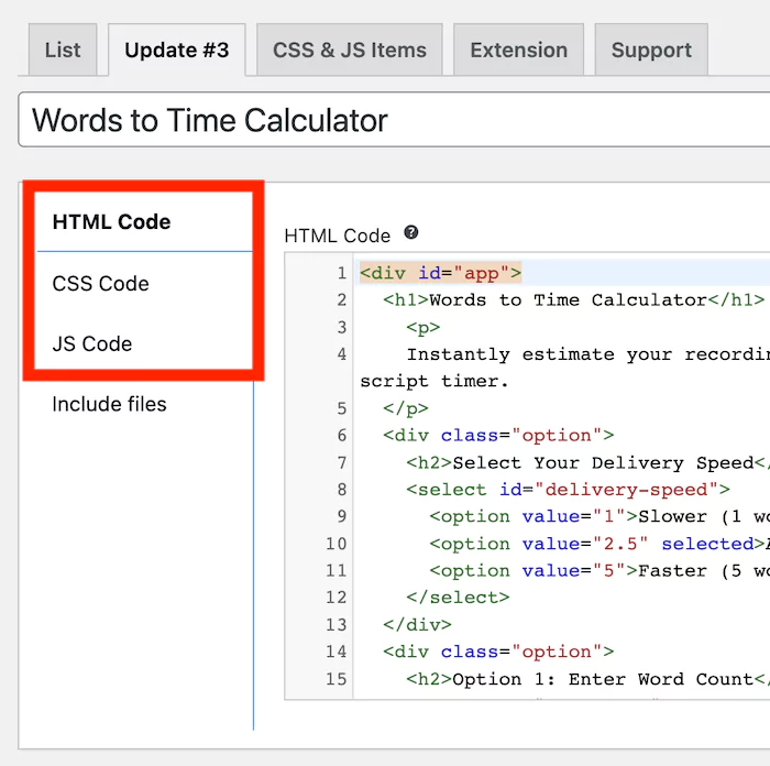 WPcoder plugin