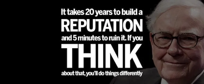 Warren Buffett Quote on Reputation